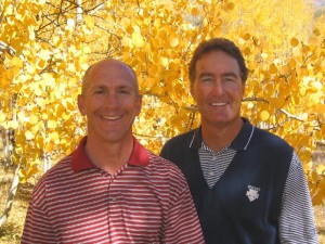Joel and Charlie with Gold Aspens Joel and Charlie