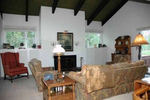 Living room, fireplace